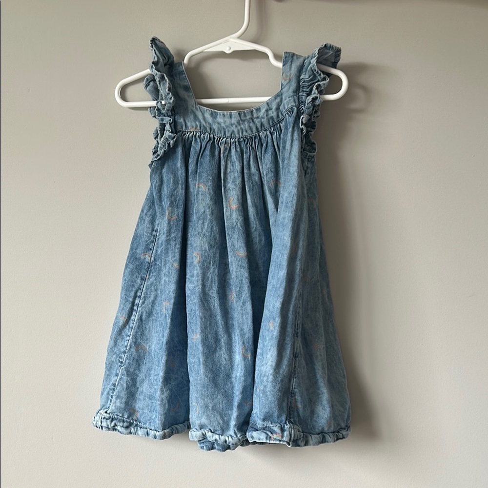 Tucker & Tate 2T Blue Denim Ruffle Dress